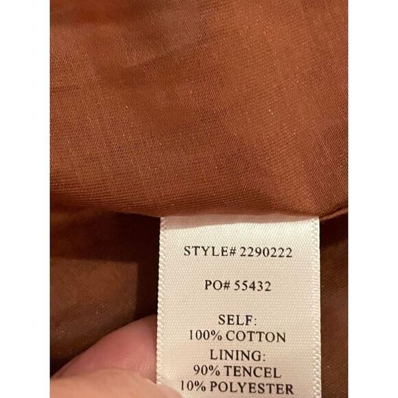 Current Air Floral Pleated Midi Dress 100% Cotton Size Small - Picture 10 of 11